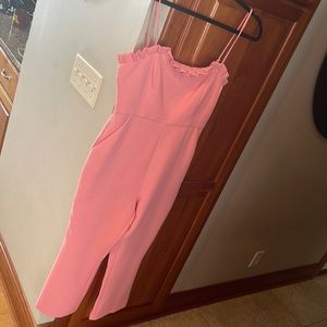 NWT BCBG pink jumpsuit size 6